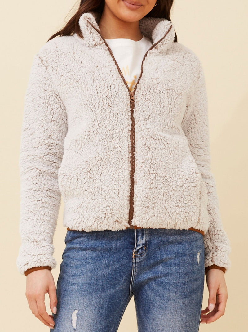 CAROLINE K MORGAN TEDDY JACKET