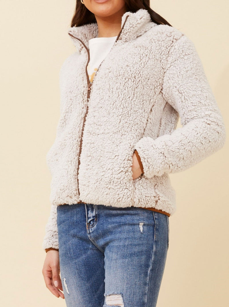 CAROLINE K MORGAN TEDDY JACKET