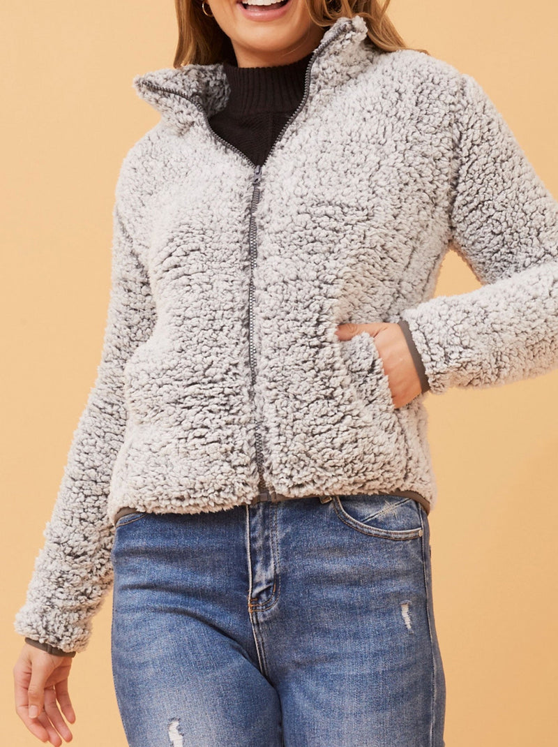 CAROLINE K MORGAN TEDDY JACKET