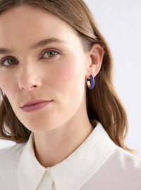ELK EMAL MINI HOOP EARRING