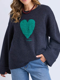 ELM INTERSIA HEART KNIT