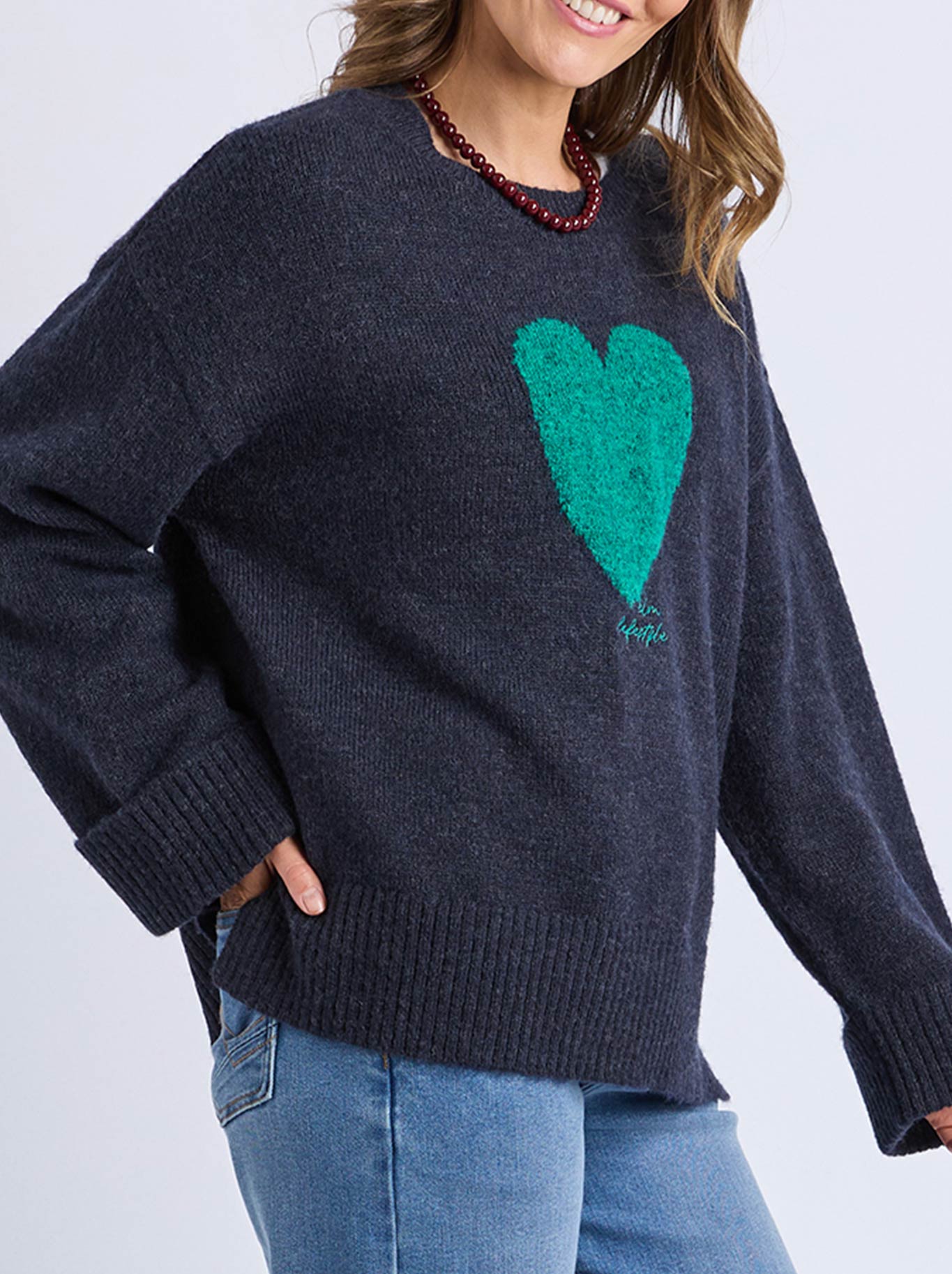 ELM INTERSIA HEART KNIT