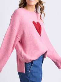 ELM INTERSIA HEART KNIT