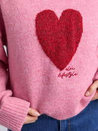 ELM INTERSIA HEART KNIT