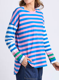 ELM TAFFY STRIPE LONG SLEEVE TEE
