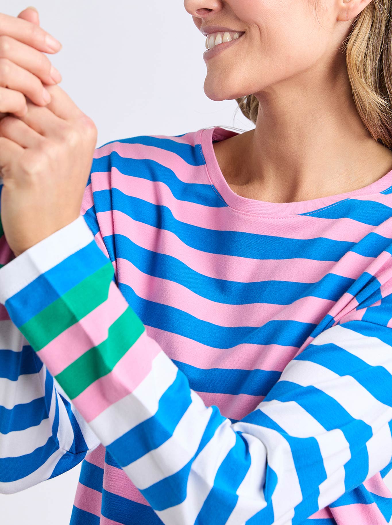 ELM TAFFY STRIPE LONG SLEEVE TEE