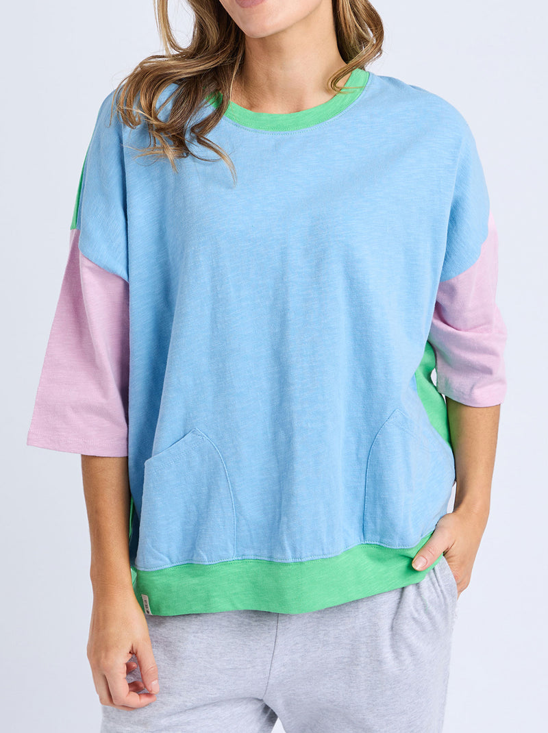ELM MAZIE COLOUR BLOCK SWEAT