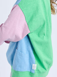 ELM MAZIE COLOUR BLOCK SWEAT