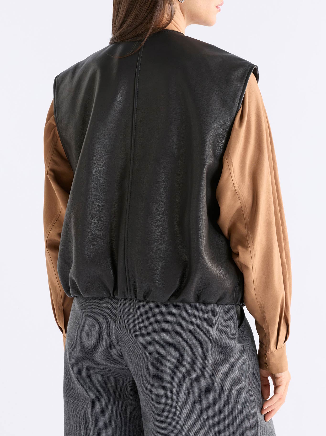 ELK STRIIND LEATHER VEST