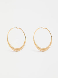 ELK SOLF METALLIC HOOP EARRING
