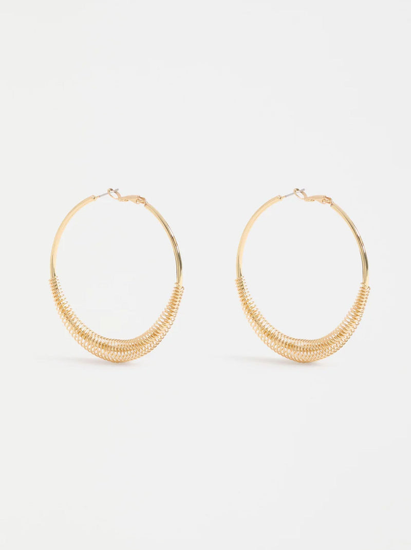 ELK SOLF METALLIC HOOP EARRING