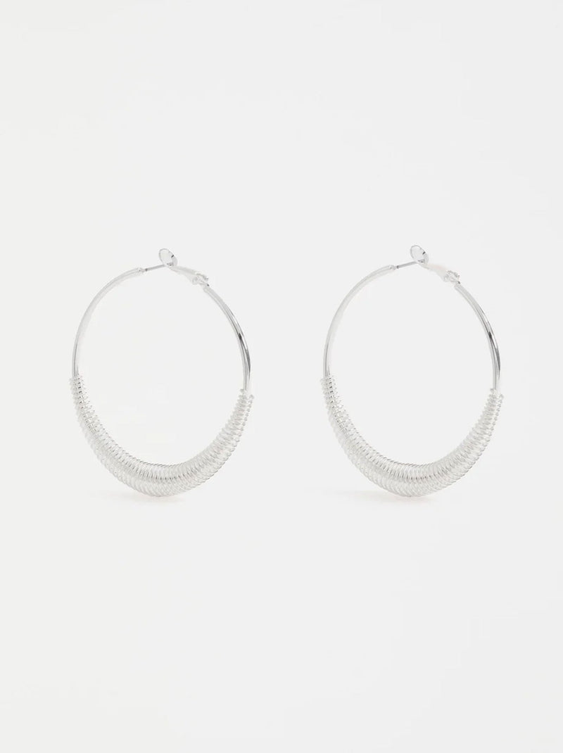 ELK SOLF METALLIC HOOP EARRING