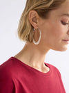 ELK SOLF METALLIC HOOP EARRING