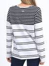 ELM LEXA STRIPE LONG SLEEVE TEE