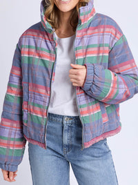 ELM CORD CHECK JACKET