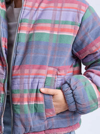 ELM CORD CHECK JACKET