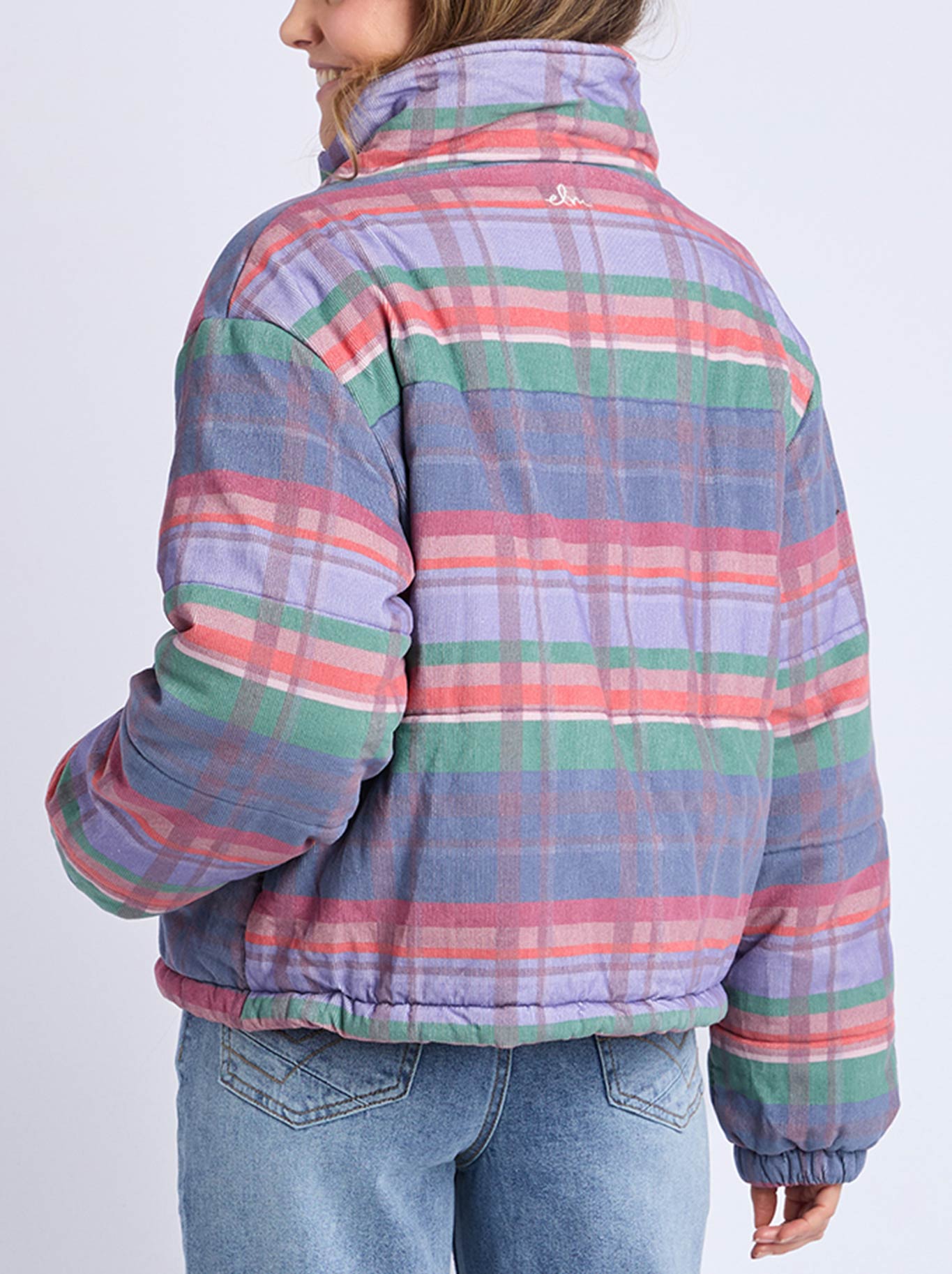 ELM CORD CHECK JACKET