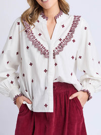 ELM AGNES EMBROIDERED SHIRT
