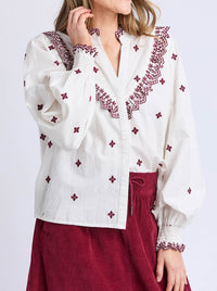 ELM AGNES EMBROIDERED SHIRT