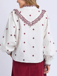 ELM AGNES EMBROIDERED SHIRT