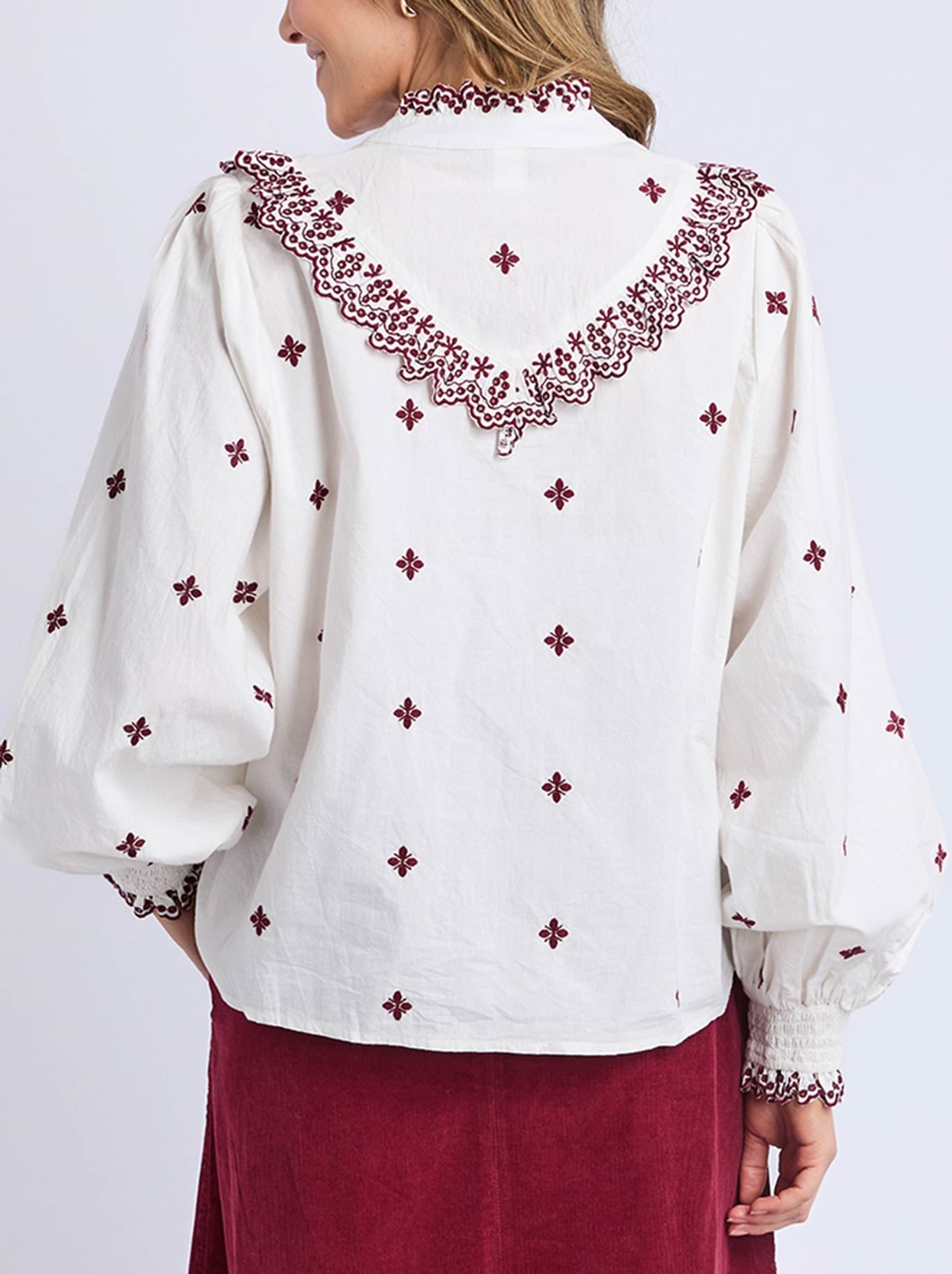 ELM AGNES EMBROIDERED SHIRT