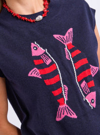 ELM FISHY INTARSIA KNIT