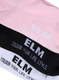 ELM 3 PACK NO SHOW SOCKS