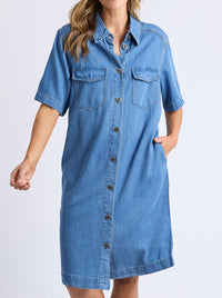 ELM CORA DENIM DRESS