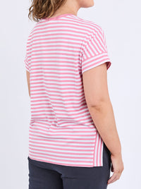 ELM YARA STRIPE SHORT SLEEVE TEE