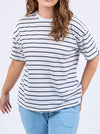 ELM WINONA STRIPE SHORT SLEEVE TEE