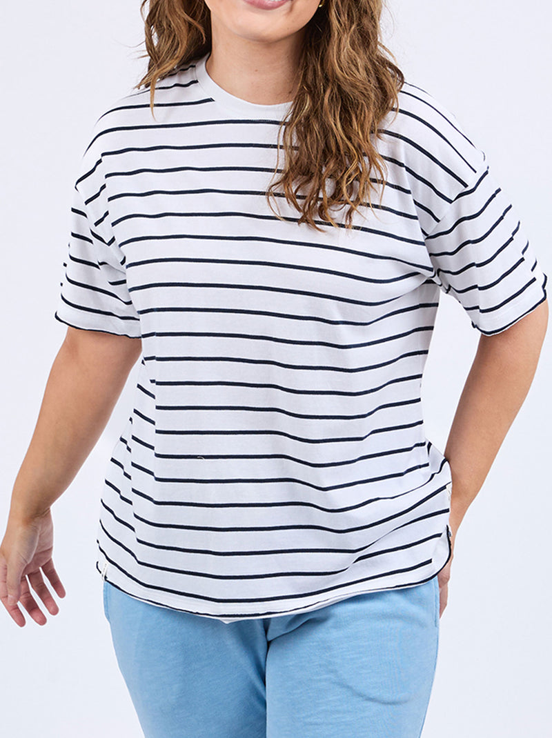 ELM WINONA STRIPE SHORT SLEEVE TEE