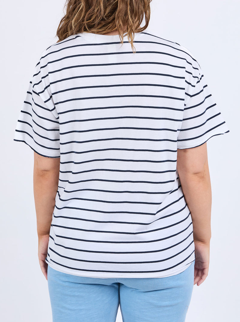 ELM WINONA STRIPE SHORT SLEEVE TEE