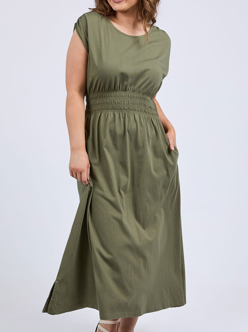 ELM NELLE MIDI DRESS