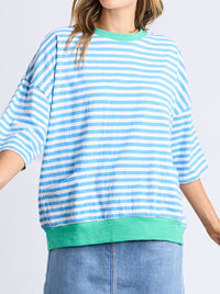 ELM MAZIE STRIPE SWEAT