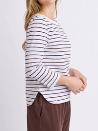 ELM ELIZA BOAT NECK TEE