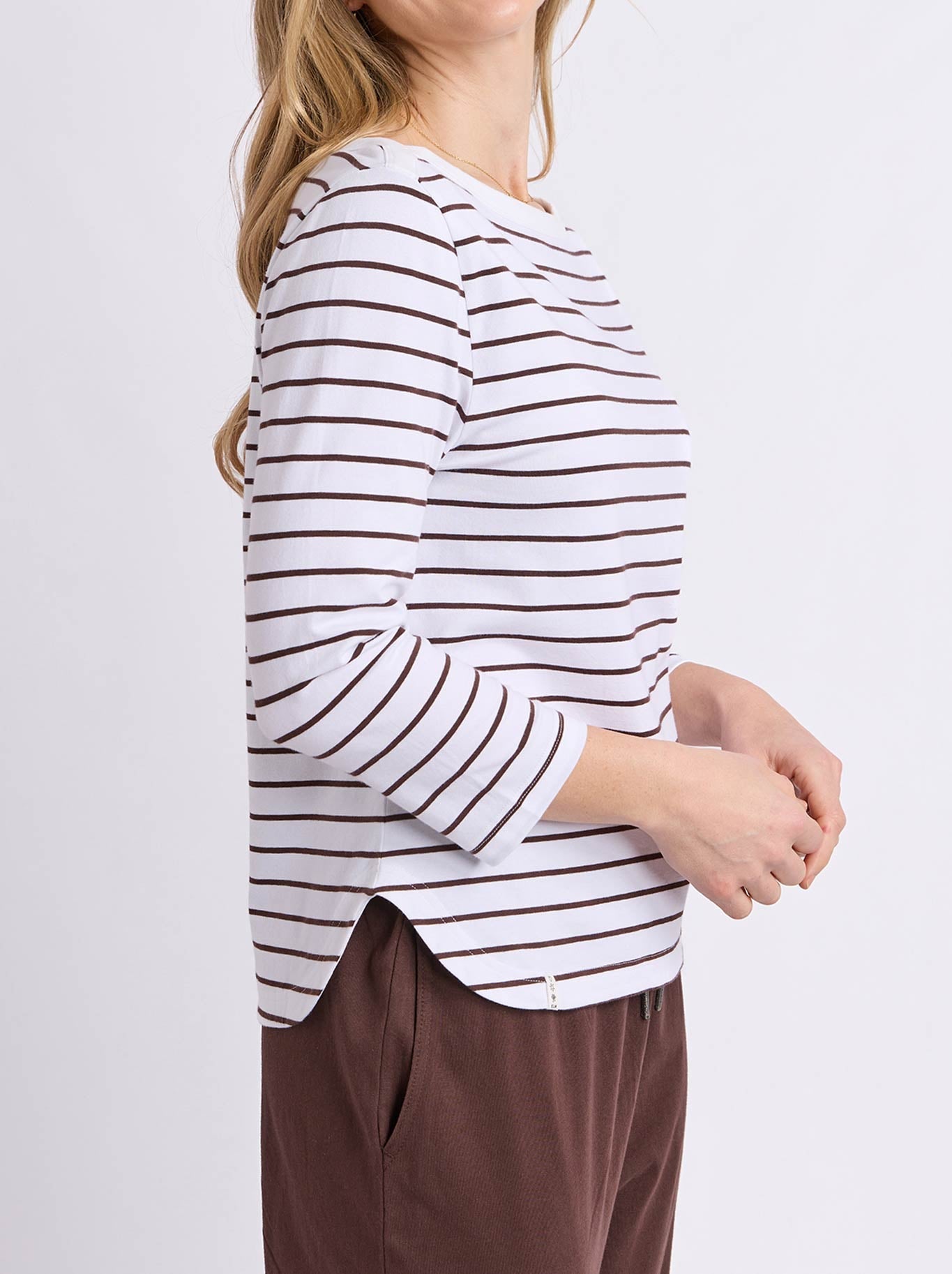 ELM ELIZA BOAT NECK TEE