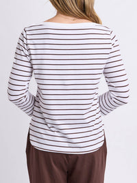 ELM ELIZA BOAT NECK TEE