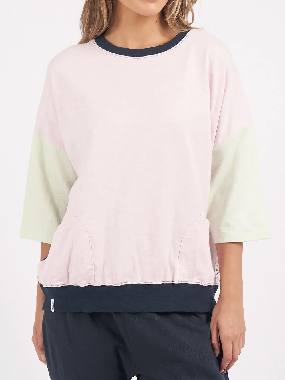 ELM MAZIE COLOUR BLOCK SWEAT