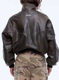 ENA PELLY MARI LEATHER BOMBER