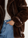 ENA PELLY CLOVER FAUX JACKET