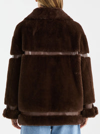 ENA PELLY CLOVER FAUX JACKET