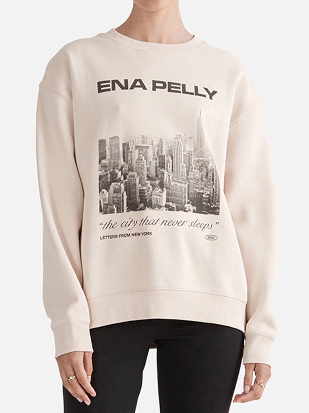 ENA PELLY LETTERS FROM NY SWEATER