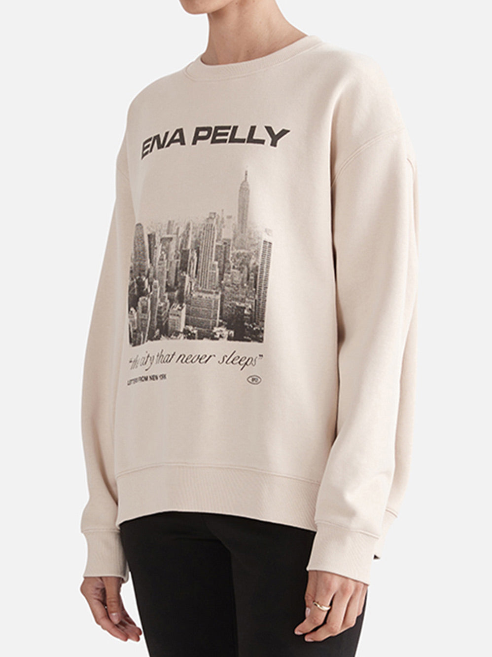 ENA PELLY LETTERS FROM NY SWEATER