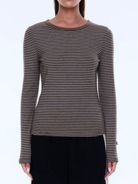 ENA PELLY PIPER LONG SLEEVE STRIPE TOP