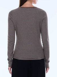 ENA PELLY PIPER LONG SLEEVE STRIPE TOP