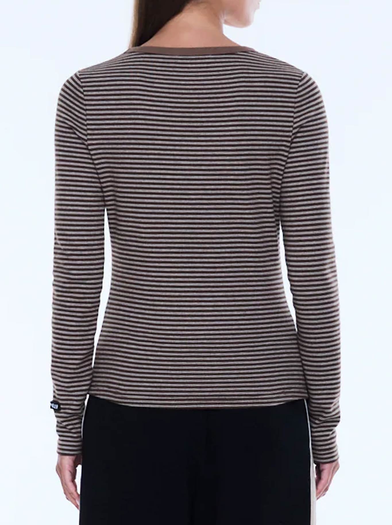 ENA PELLY PIPER LONG SLEEVE STRIPE TOP