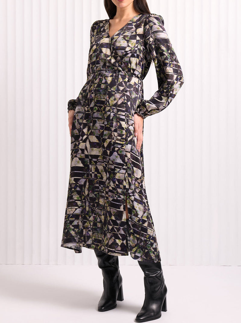 FOIL BLOCKBUSTER DRESS