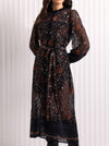 FOIL STITCHUATION DRESS