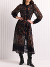 FOIL STITCHUATION DRESS