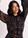 FOIL STITCHUATION DRESS